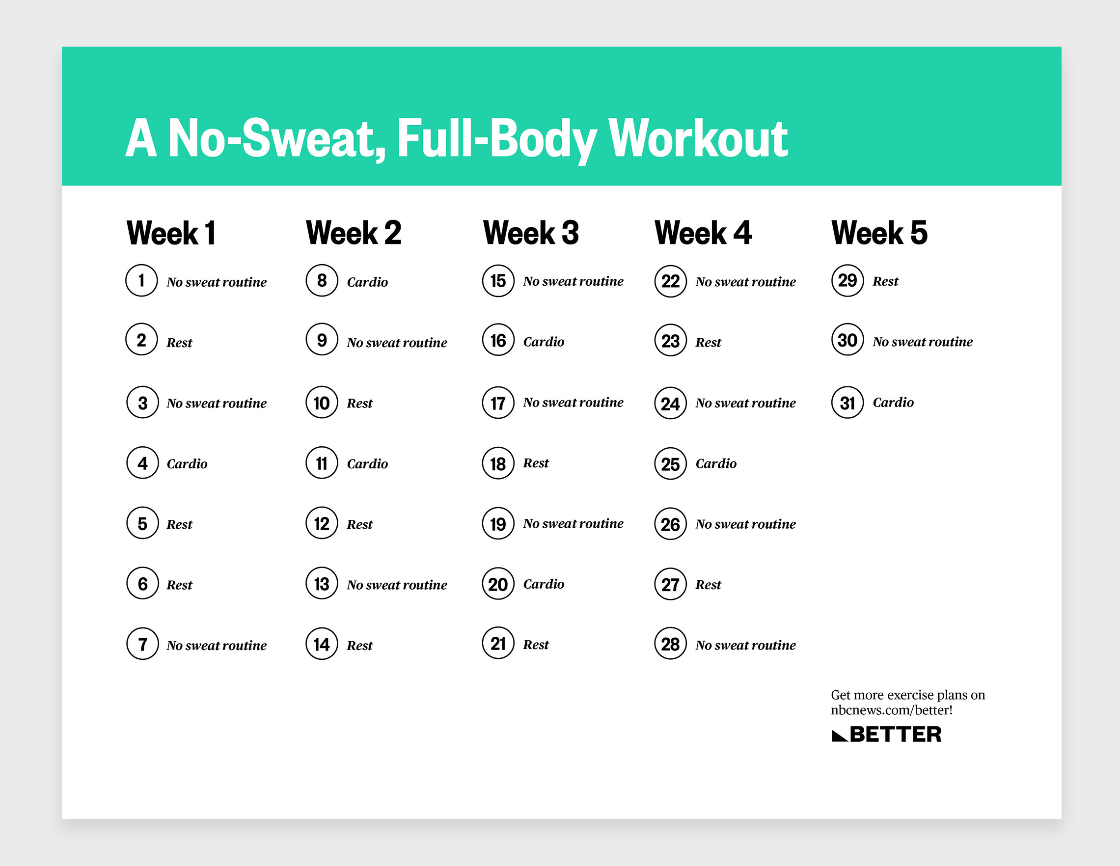 The No-Excuses Vacation Workout Plan – Think Tag